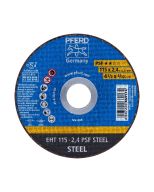 DISCO DE CORTE METAL 4.1/2 - 2.4MM PSF (CAJA 25 UDS.) PFERD