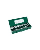 JUEGO DE DADOS 12 PUNTAS 3/4" 15 PZAS. METRICO SATA