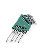 JUEGO DE LLAVES ALLEN CABEZA REDONDA 12 PIEZAS 1/16"-3/8"  SATA