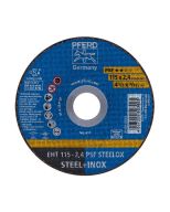 DISCO DE CORTE METAL INOXIDABLE 4.1/2 - 2.4MM PSF (CAJA 25 UDS.) PFERD