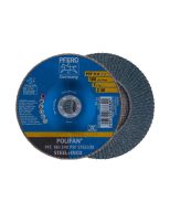 DISCO TRASLAPADO POLIFAN  METAL INOXIDABLE 7" GRANO 40 PSF (CAJA 10 UDS.) PFERD