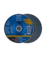 DISCO TRASLAPADO POLIFAN  METAL INOXIDABLE 7" GRANO 80 PSF (CAJA 10 UDS.) PFERD