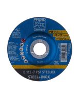DISCO DE DESBASTE METAL INOXIDABLE 4.1/2" PSF (CAJA 10 UDS.) PFERD