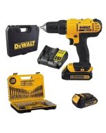 TALADRO PERCUTOR 20V+ 2 BATERIAS + 1 CARGADOR + 100 ACCESORIOS - DEWALT