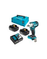 LLAVE DE IMPACTO INALAMBRICA 1/2" 18V 330NM (2 BATERIAS + CARGADOR) DTW300RTJ MAKITA