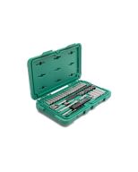 JUEGO DE DADOS 6 PUNTAS 1/4" 52 PZAS. METRICO SATA
