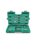 JUEGO DE DADOS 12 PUNTAS 1/2" 28 PZAS. 10-32 MM SATA