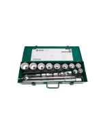 JUEGO DE DADOS 12 PUNTAS 3/4" PULGADA 1-2" 15 PZAS. SATA