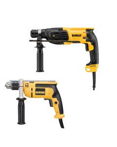 TALADRO PERCUTOR 650W + ROTOMARTILLO 800W DEWALT