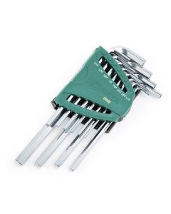 JUEGO DE LLAVES ALLEN HEXAGONAL 12 PIEZAS 1/16-3/8" SATA