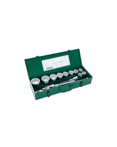 JUEGO DE DADOS 12 PUNTAS 3/4" 15 PZAS. METRICO SATA