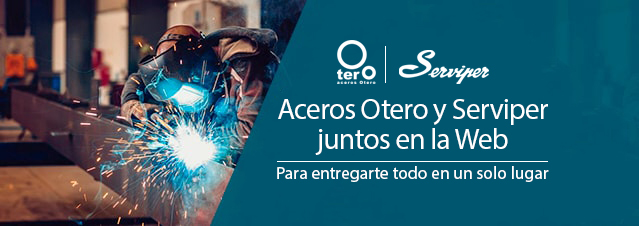 Banner Aceros Otero y Serviper se unen en el web